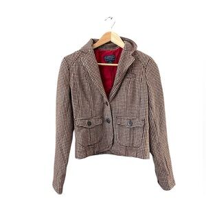 VTG American Eagle Houndstooth Wool Blazer